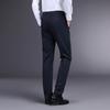Freizeithosen für junge Männer Herbst und Winter Neue Business Casual Einfarbig Dicke Hose mit geradem Bein Herrenhose Papa Anzug
