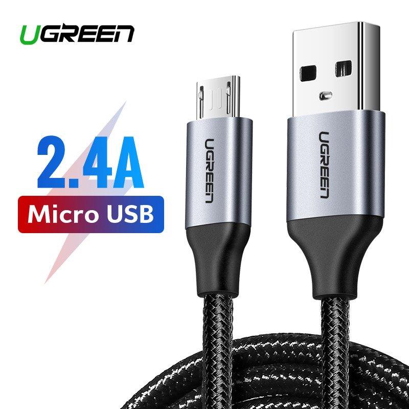 Ugreen Usb To Micro Usb Cable Us290 Qc 3.0 2.4A 2M (Black)