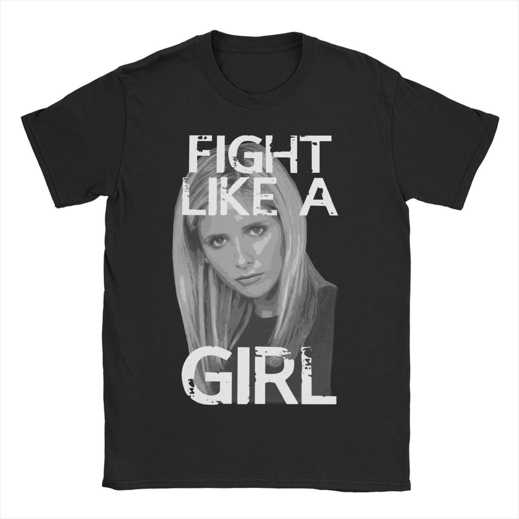 Unisex WOMENs TShirt Buffy Vampire Metal Mashup Slayer Band Pure Cotton Tee Shirt Short Sleeve T Shirts O Neck Clothes Plus Size
