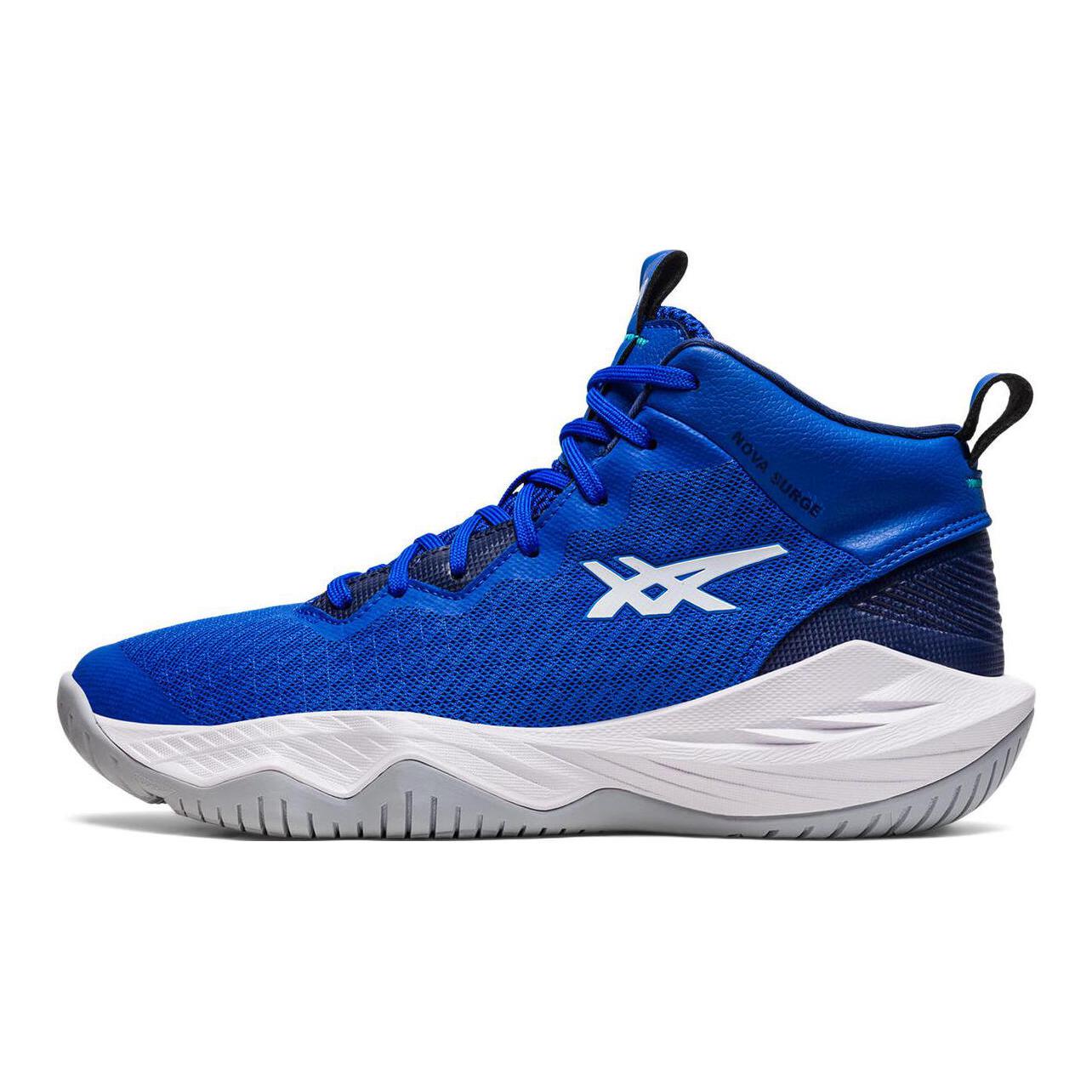 Asics Nova Surge 1 Амортизирующие Средние Детские Баскетбольные Кроссовки Синие Подростки 1064A014401 40.5