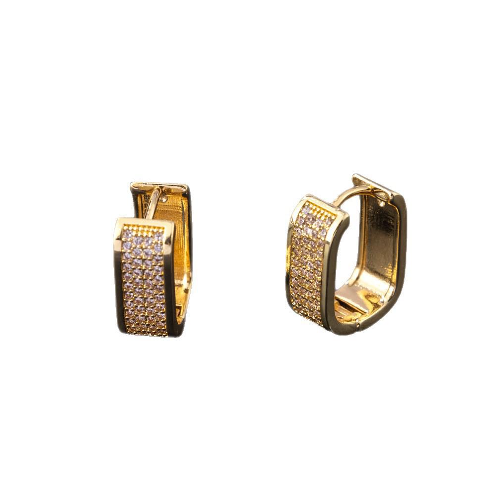 European & American Luxury Zircon Ear Cuffs - Women's Fashion Earrings & Hoops