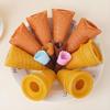 Creative DIY Handmade Clay Ice Cream Cone Toy - Photo Prop and Egg Cone Container