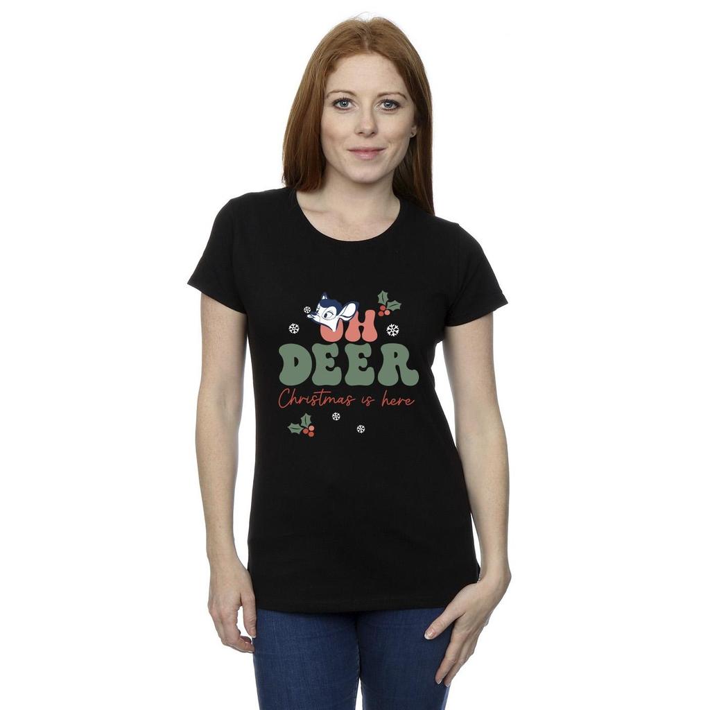 Disney Womens/Ladies Bambi Oh Deer Cotton T-Shirt