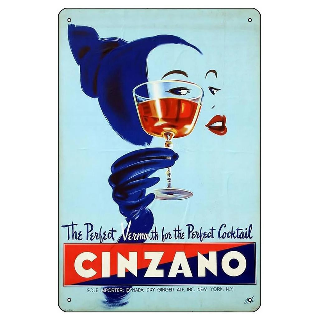 Campari Metal Tin Signs Martini Wall Decoration Plaque Vintage Art Poster Iron Painting for Man Cave Home Cafe Garden Club Ba