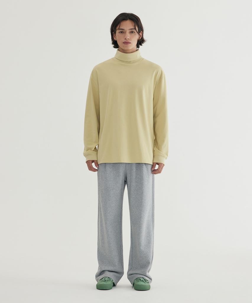 COVERNAT Semi-Wide Signature Symbol Sweatpants Melange Gray