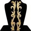 2 Pieces Gold Silver Sequin Flower Patch Collar Decoration Baroque Applique  Crafts Projects
