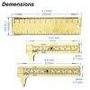 1pc Brass Vernier Caliper, Dual Scale MM & Inch for Precision Measurement, 0.02mm Accurate Tool for Machinist Jeweler