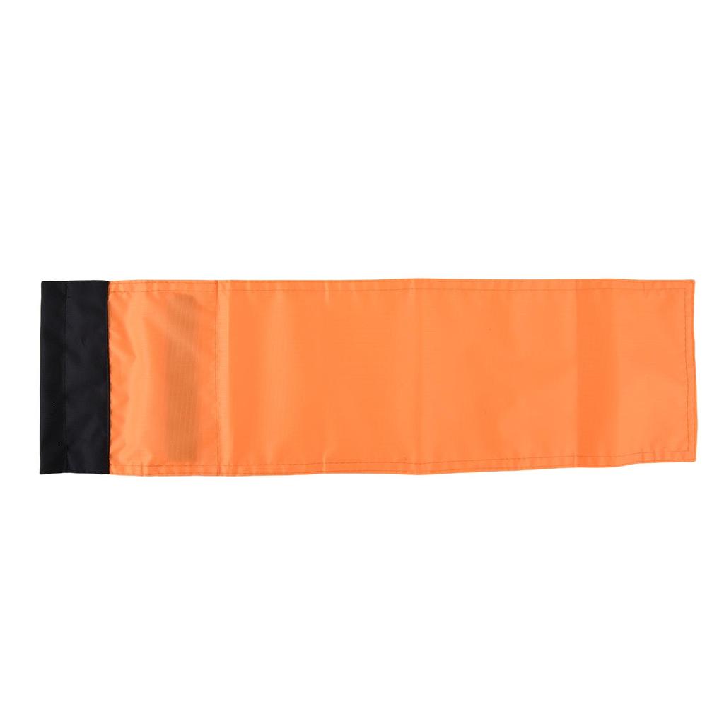 Large Kayak Safety Flag with Pole, Storage Bag, Screws and Track Mount Base High Visibility 20x5.6 Inch Orange