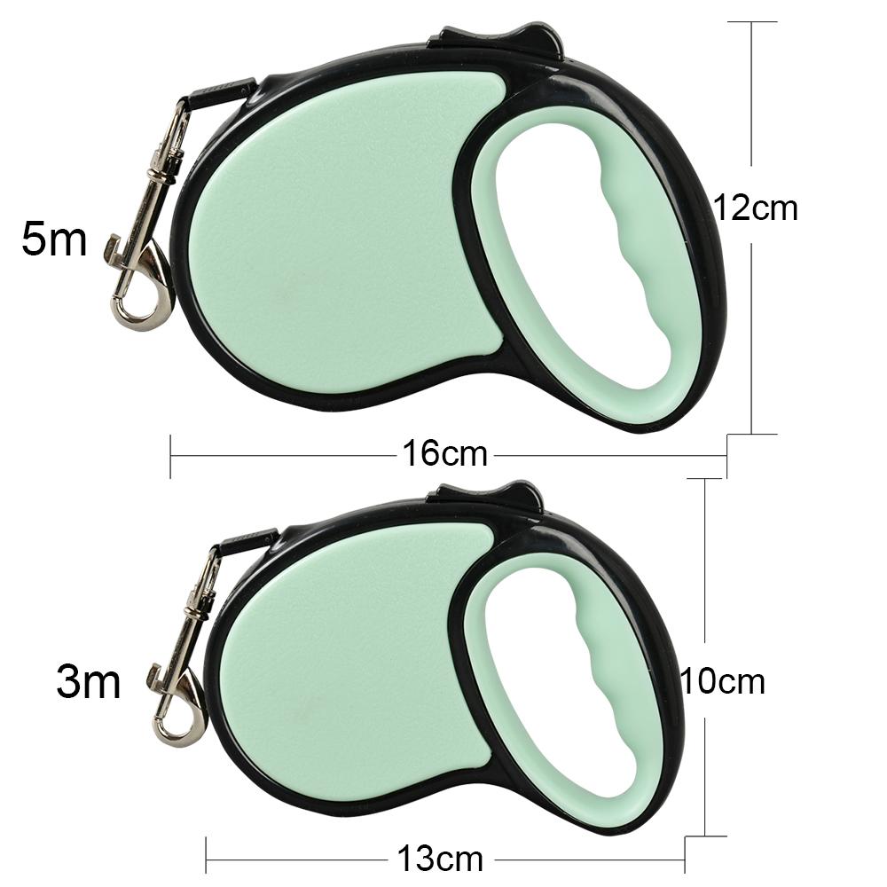 5m Pet Roulette Leash for Small Medium Dogs Cats Automatic Retractable Durable Nylon Puppy Walking Running Outdoor Collars Rope