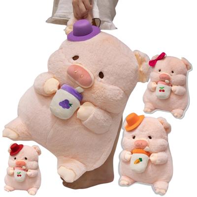 Kawaii 35/45cm Stuffed Animals Fruit Tea Pig Grape Cherry Carrot Super Soft Dolls Girls Boys Birthday Gifts Home Decor Pillow