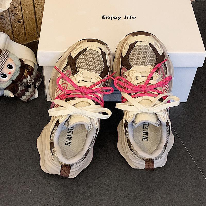 New platform dad shoes autumn sports and leisure bundled heightened and comfortable