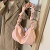 Premium Pleated Cloud Bag Women's 2025 New Trendy Fashion Dumpling Bag Large Capacity Commuter Shoulder Messenger Bag