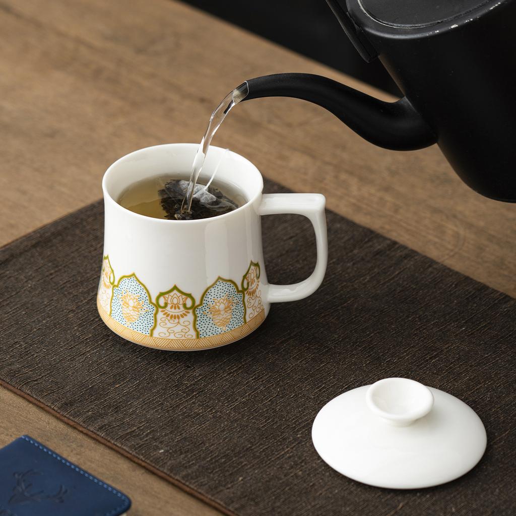 Creative new one-person tea cup for home use New Chinese gift box Tea cup for office hospitality Personal tea cup