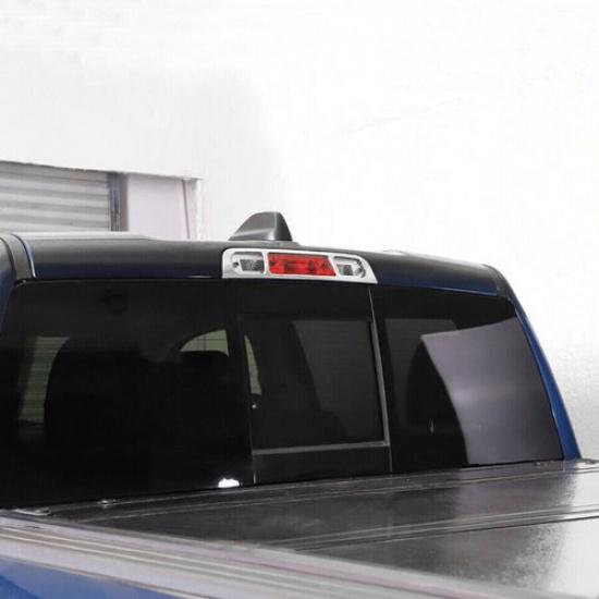 For -2024 Dodge RAM 1500 ABS Chrome Rear Roof Brake Light Lamp Trim Cover 1P
