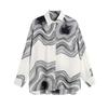 Camicia Versatile in Chiffon a Manica Lunga Taglie Forti - Nuovo Design Primavera