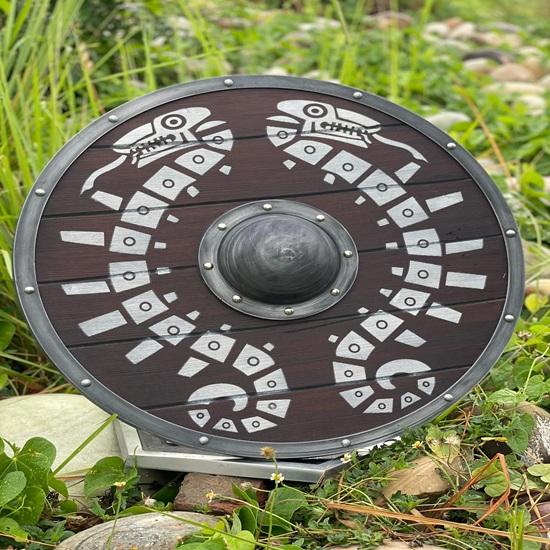 60.96 Cm Viking Dragon Wooden Shield Medieval Warrior Shield Zelda Traveler's Shield Best Gift Decorative