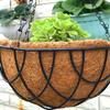 Hanging Planter Basket Metal Wire Plant Holder with Coconut for Porch Pot Hanger Garden Indoor Outdoor Plant Flower Pot Decor