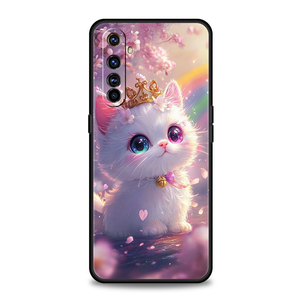 Colorful Cat Design Case For Realme C67 C63 C55 C53 C35 C25 C21 GT 2 3 5 6 10 11 12 13 Pro Plus 5G Soft TPU Phone Cover Fundas