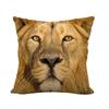 Wild Animals: Lions, Tigers Digital Printing Short Plush Pillow Covers For Car Sofa Office Cushion Cover Home Goods 60X60Cm