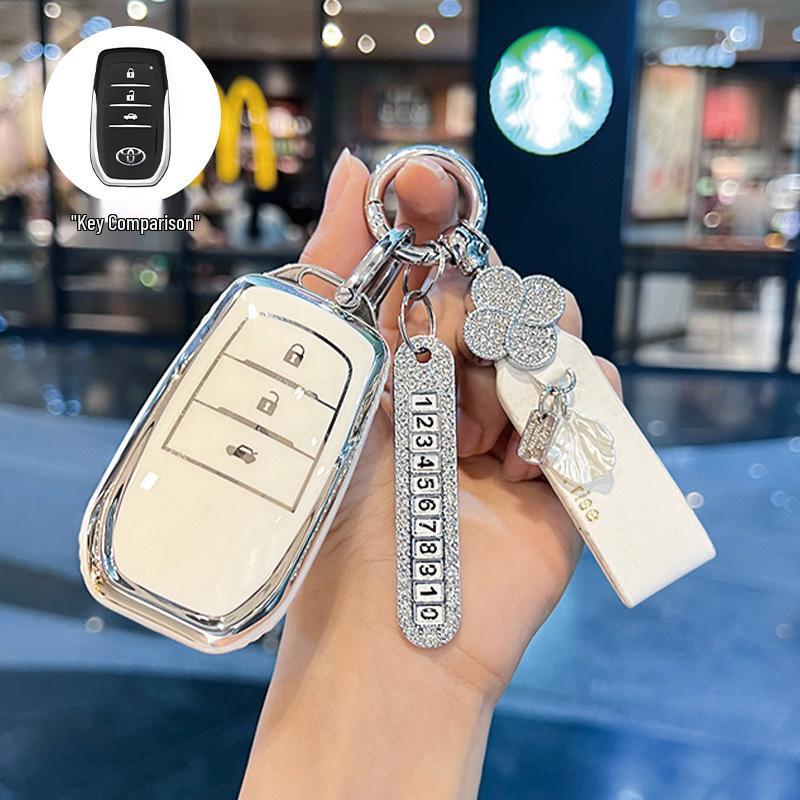 Toyota Schlüsselabdeckung Kompatibel mit Corolla, Camry, Levin, RAV4, Venza, Avalon und Fenglanda
