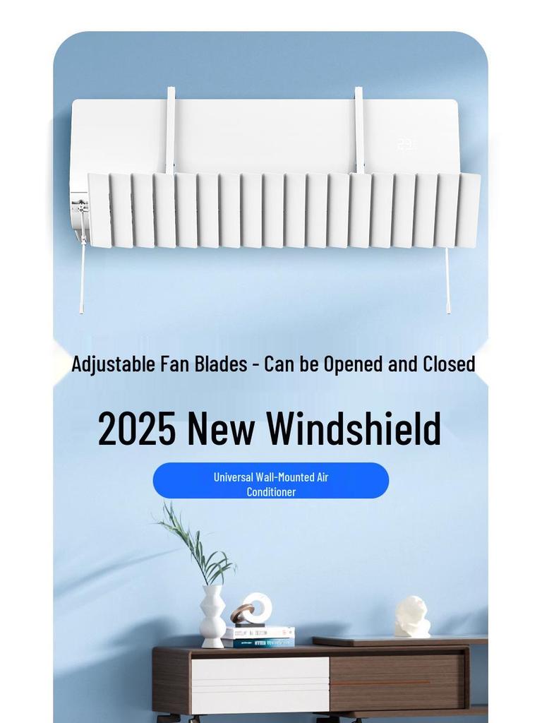 Wandmontierte universelle Klimaanlagen-Windschutzscheiben-Lüftungsabdeckung & Zugluftstopper