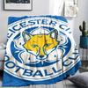 1pc leicester city Print Flannel Blanket, High quality Comfortable for All Seasons, Home Decor, Warmth and Comfort, Perfect for Christmas Gifts70