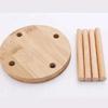 Bamboo Wooden Cup Storage Rack Creative Round DIY Household Cup Holder For Disposable Paper Cup Counter Desktop Storage Rack