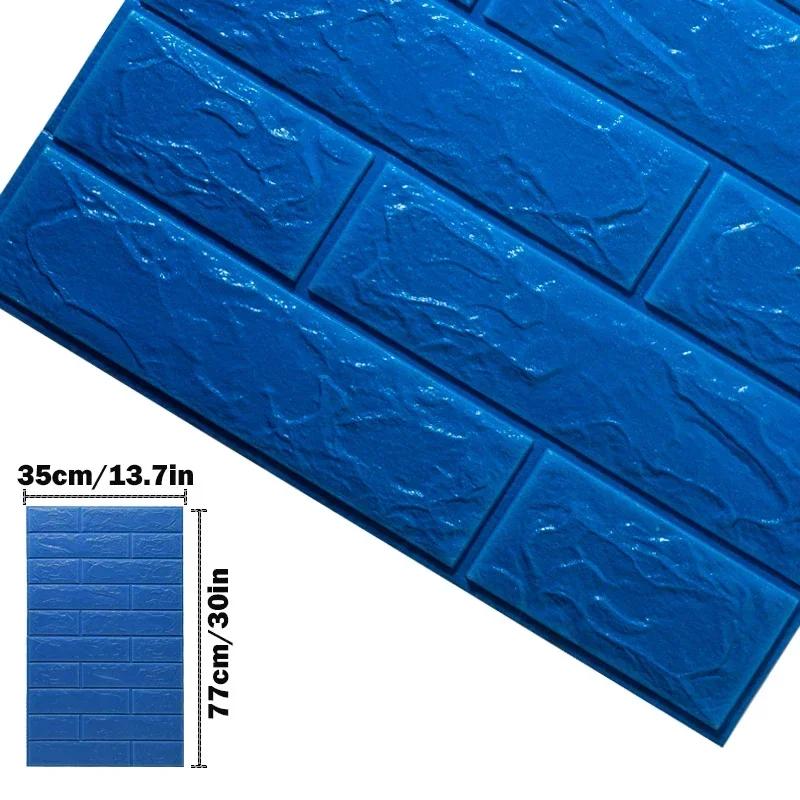 Foam 3D Decorative Wall Stickers Adhesive Panel Home Decor Living Room Bedroom House Decoration Bathroom Waterproof Wallpaper
