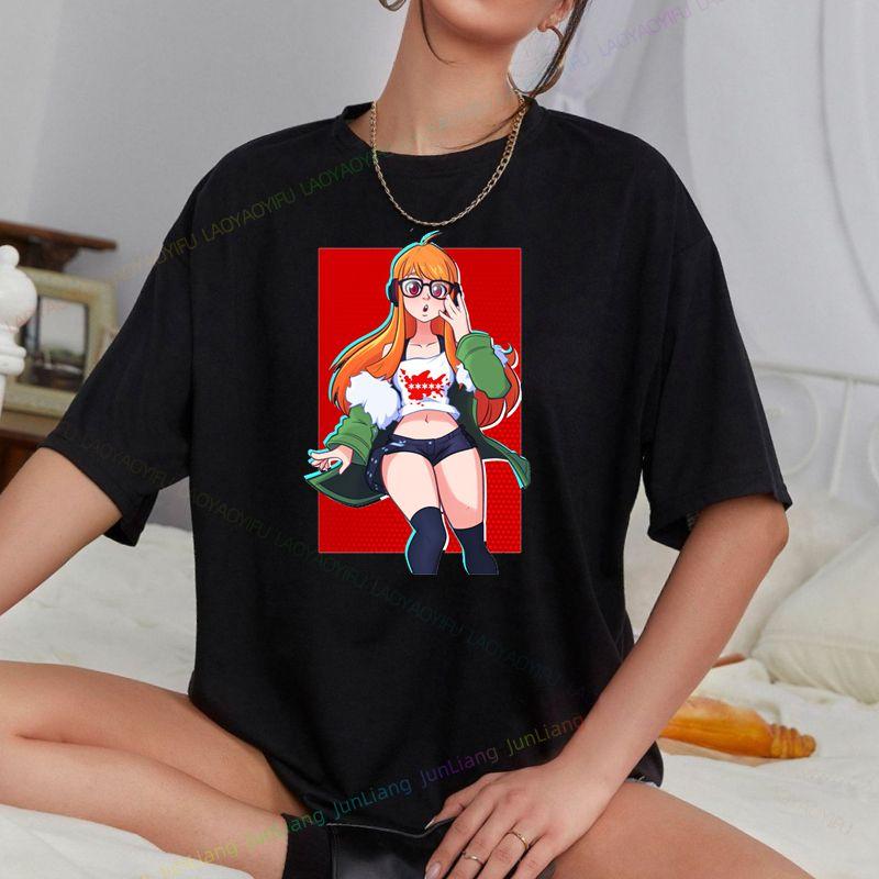 Futaba Sakura Political Persona5 Anime Shirt Persona 5 The Animation T Shirt Printed TShirt tees top