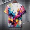 Printed Fashion Crew Neck Short Sleeve Top Casual Comfort T-Shirt Men's