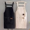 Oil-proof Kitchen Apron Scratch Resistant Canvas Ladies Fashion Cooking Apron for Painting