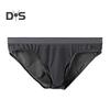 Men Briefs Mid-rise High Elasticity Tight Fit Breathable Panties Solid Color Mesh Stitching Sexy Underwear Daily Wear