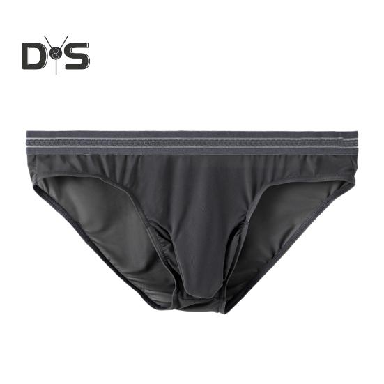 Herren-Slips, mittelhoher Schnitt, hohe Elastizität, enge Passform, atmungsaktives Höschen, einfarbig, Netznähte, sexy Unterwäsche für den Alltag