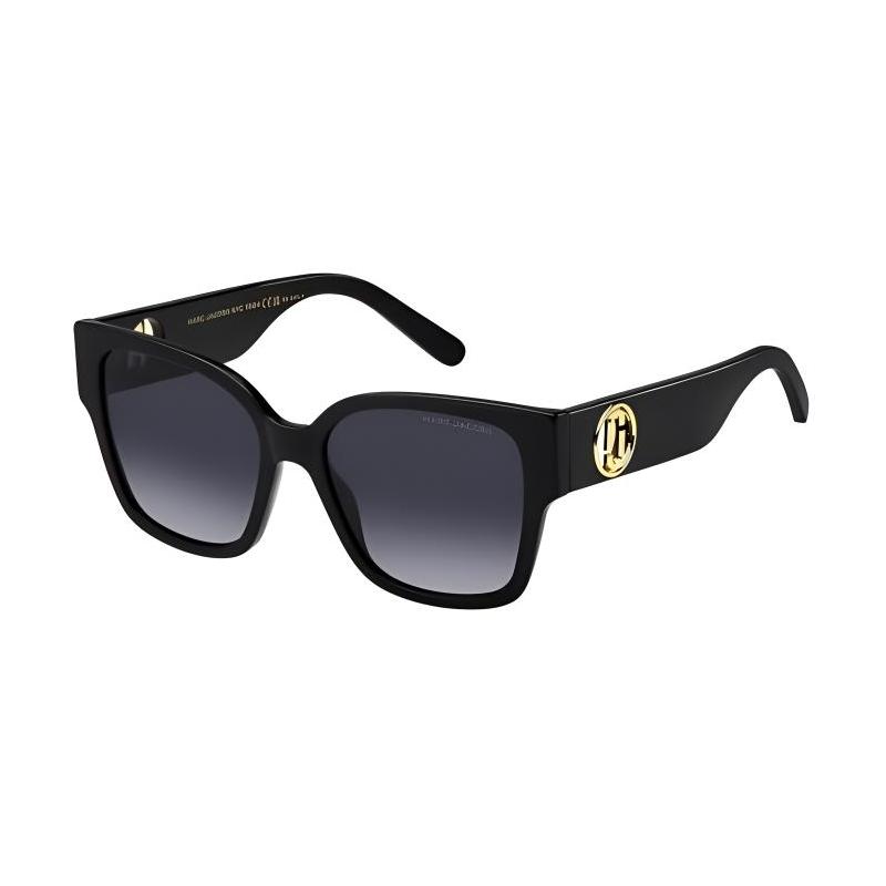 Marc Jacobs Full frame design rectangular sunglasses unisex couple style black 5875099586260