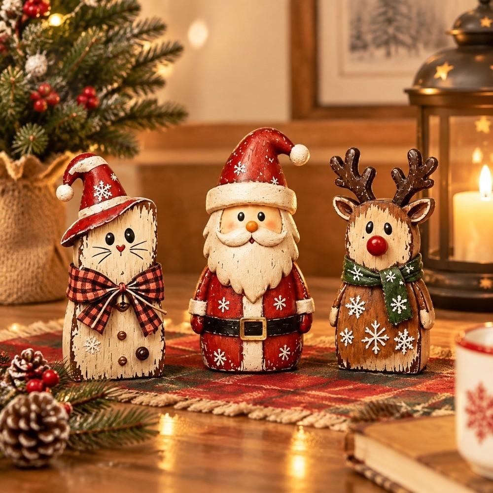 1/3pcs Reindeer Christmas Ornaments Cat Christmas Decoration Xmas Desktop Ornaments  Home