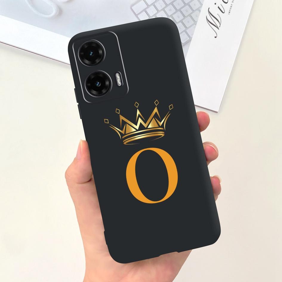 For Motorola Moto G35 5G Case G 35 Cover Cute Crown Letters Soft Silicone Back Cover For Moto G35 2024 Phone Case MotoG35 Fundas