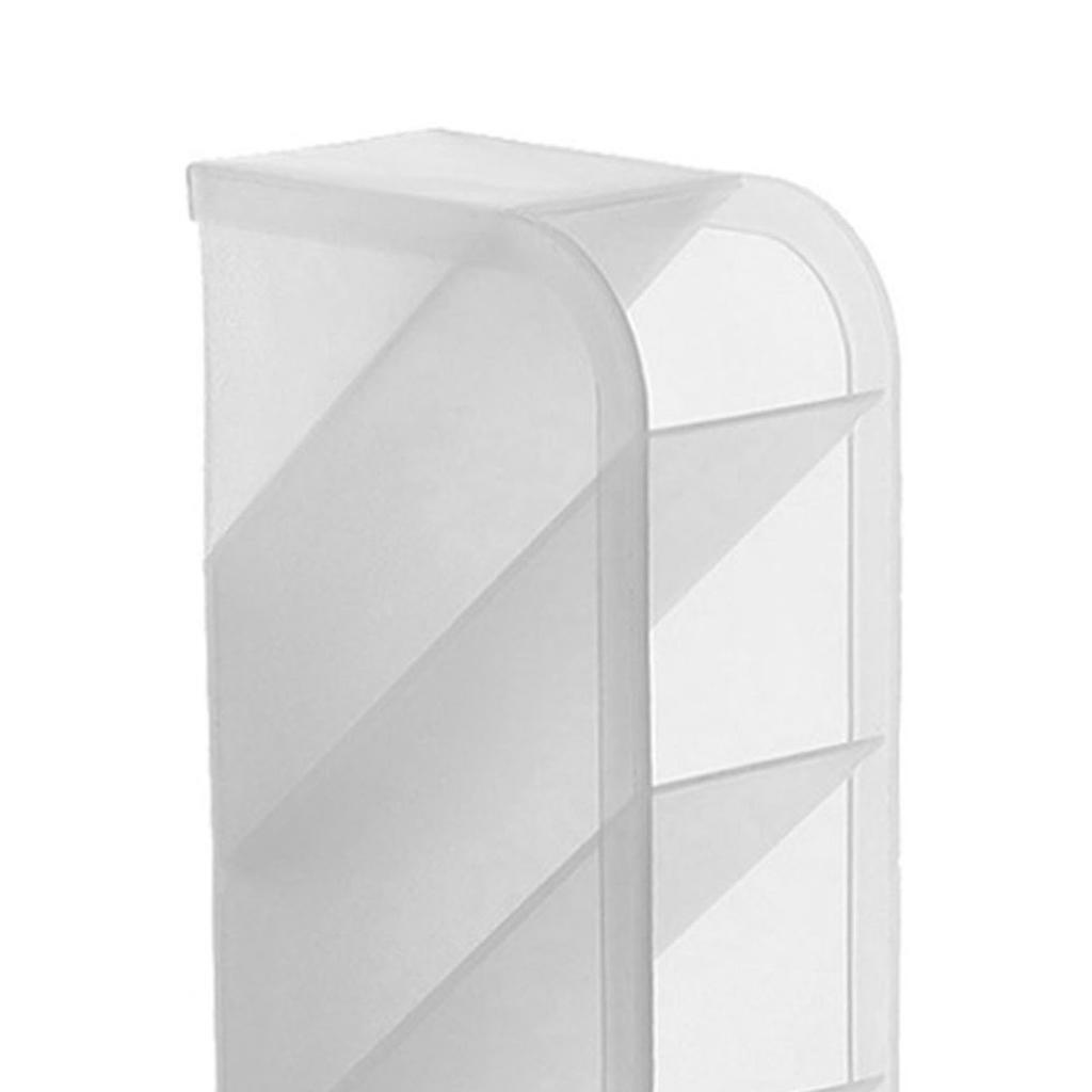 Lipstick Holder Organizer 4 Grid Plastic Lip Gloss Storage Case Portable Cosmetics Display Rack for