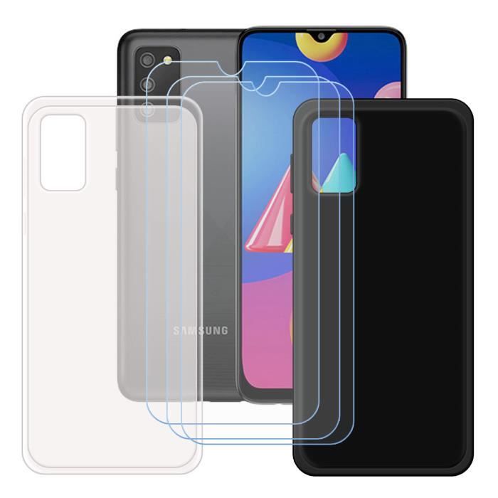 Coque et Protecteur d'écran - FZ - Samsung Galaxy A02S - TPU - Silicone - 3 Verres Trempés