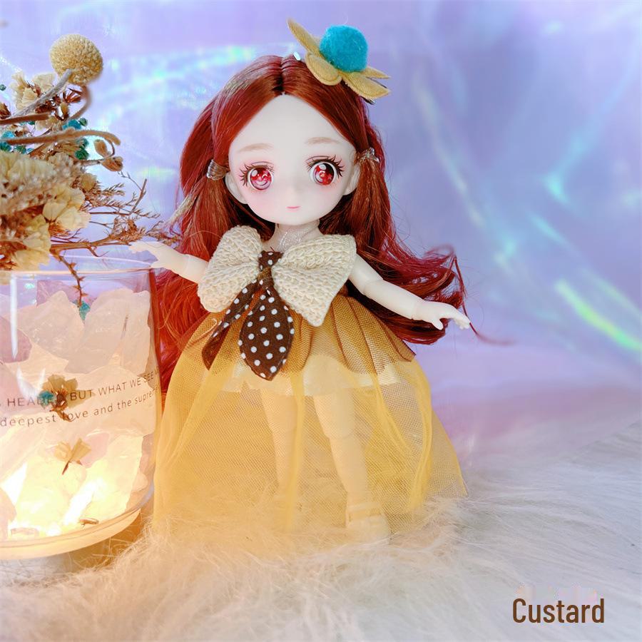 16cm Starry Eyes Barbie Doll - Cute Princess Dress-Up Toy for Girls