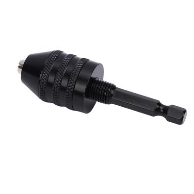 1Celsius4\  Hex Shank Drill Chuck, 3 Jaw Adapter Clamping Range Conversion Chuck for Cordless Screwdriver, Wide Compatibility with Alloy Steel Constru