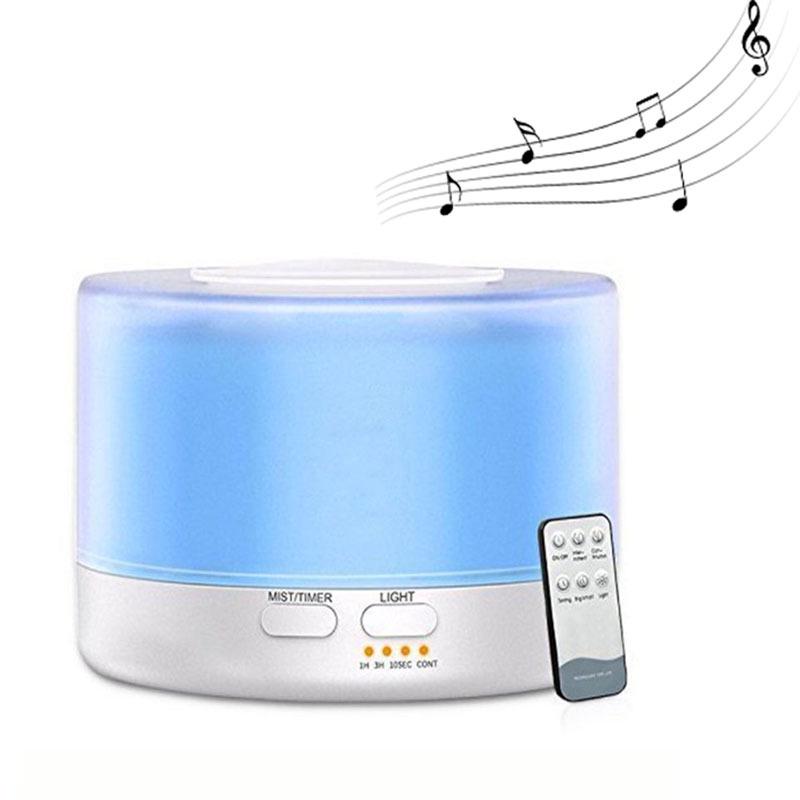 MUJI Wood Grain Ultrasonic Aromatherapy Humidifier 700ML with Remote Control and Air Purifier Function