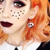 Fashionable Halloween Pumpkin Black Cats Dangle Earrings Festival Charm Syurdy Alloy Jewelry Accessory for Parties