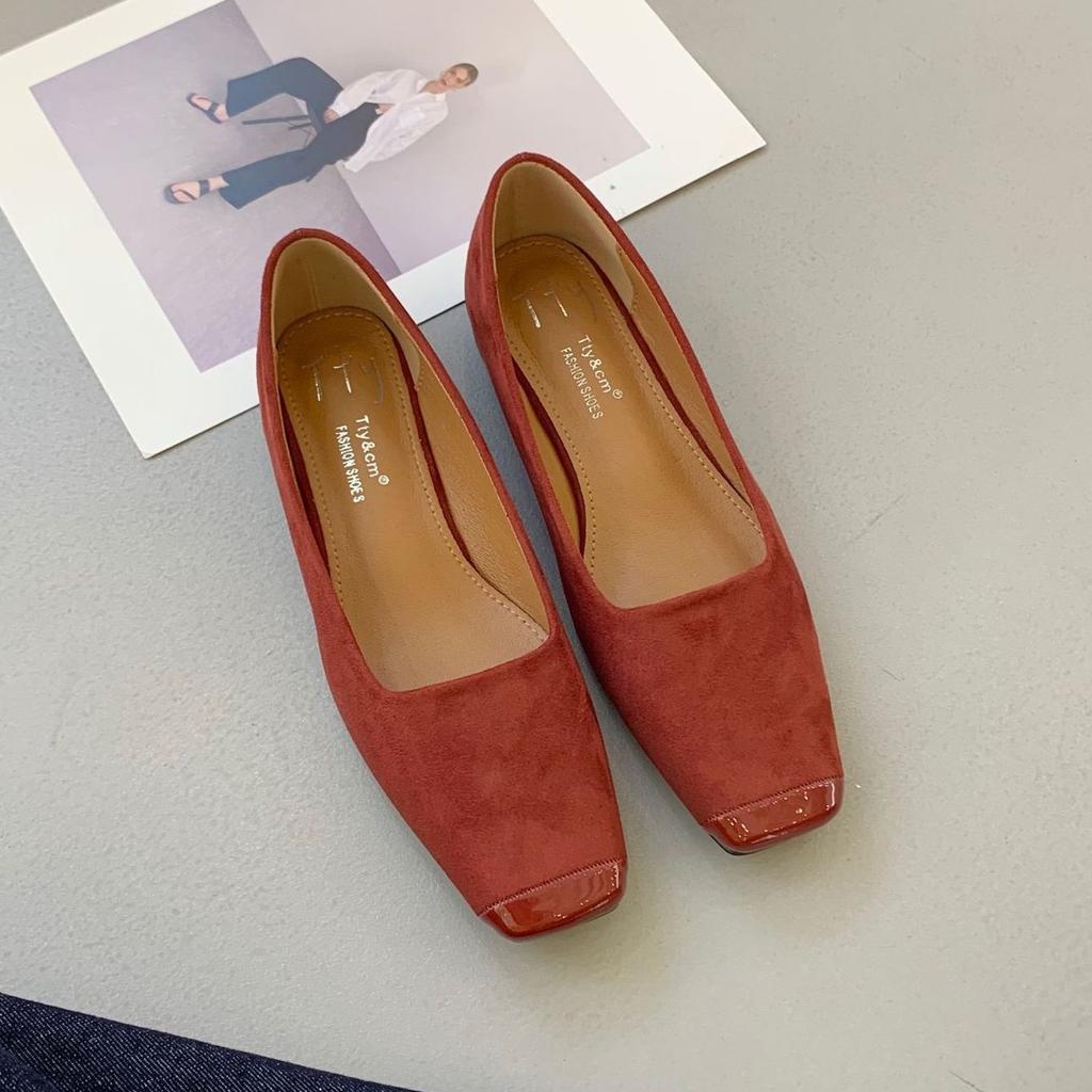 Fashion Bailamos Women Soft Ballet Flats Foldable Roll-Up Shoes Brief Square Toe Grandma Shoes Woman Retro Moccasins Slip On Loafers Muj