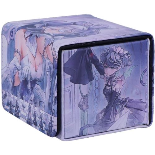 Labyrinth Deck Case, Horizontal Loading, Trading Card Case, Magnetic, PU Leather, Holds 100 Cards, Sleeves Compatible, Yu-Gi-Oh!, Pokemon, Duel Master