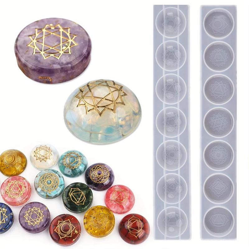 Kryształowe Grawerowane Symbole Forma do Odlewania Żywicy Epoksydowej Rękodzieło DIY Biżuteria 55KA