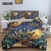 Sun and Moon Duvet Cover Set Tarot Pattern Bedding Set King Size for Bedroom Microfiber Comforter Cover Set for Kids Adults Gift