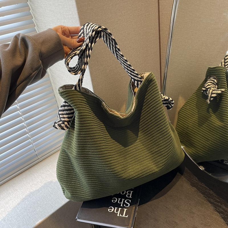 2025 new large bag women's large capacity high-end sense large cloth bag to work portable canvas bag Mori style women