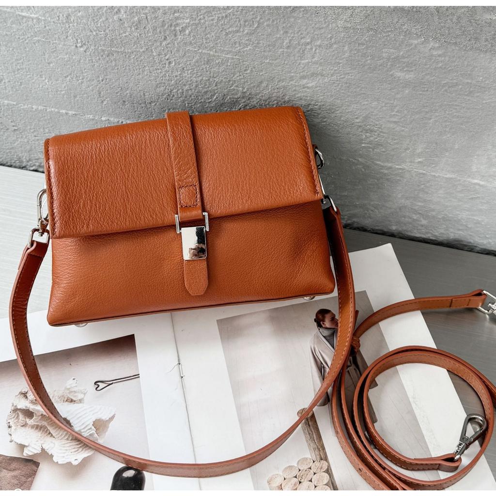 Cowhide Natural Drop Pattern Women's Bag, One Shoulder Crossbody Women's Bag, Fashionable and Good-looking