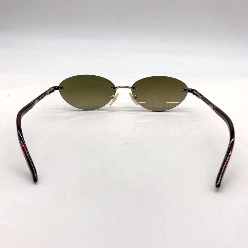 Used T883 [Bargain] BURBERRY Sunglasses 6LBDA Borderless Silver Temple