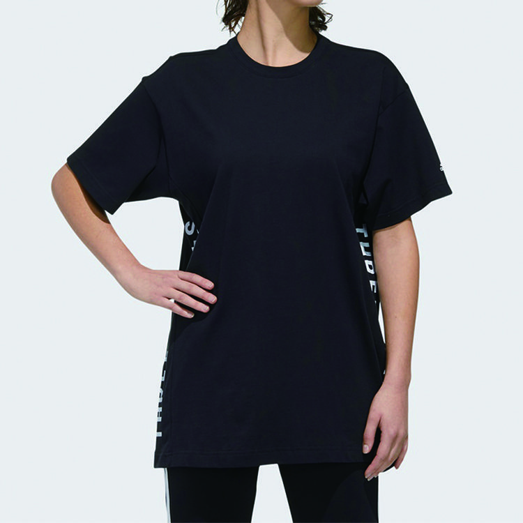 adidas Voľné dámske tričko s krátkym rukávom Čierne FM5297